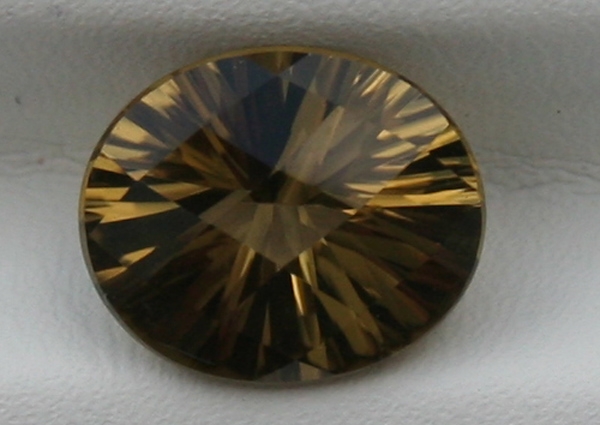 Oval Starburst Checkerboard Olivine